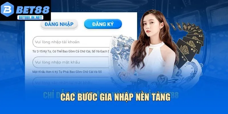 Các bước gia nhập nền tảng